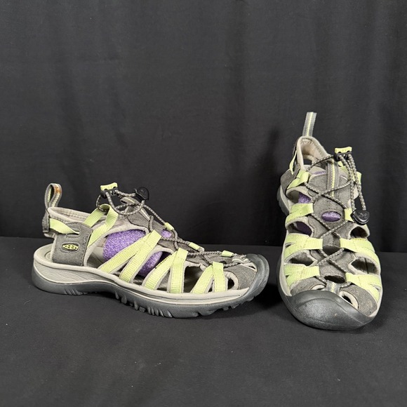 Keen Shoes - KEEN Whisper Sports Sandal Nile Green Gray Waterproof Hiking Womens 9 5124-NENG